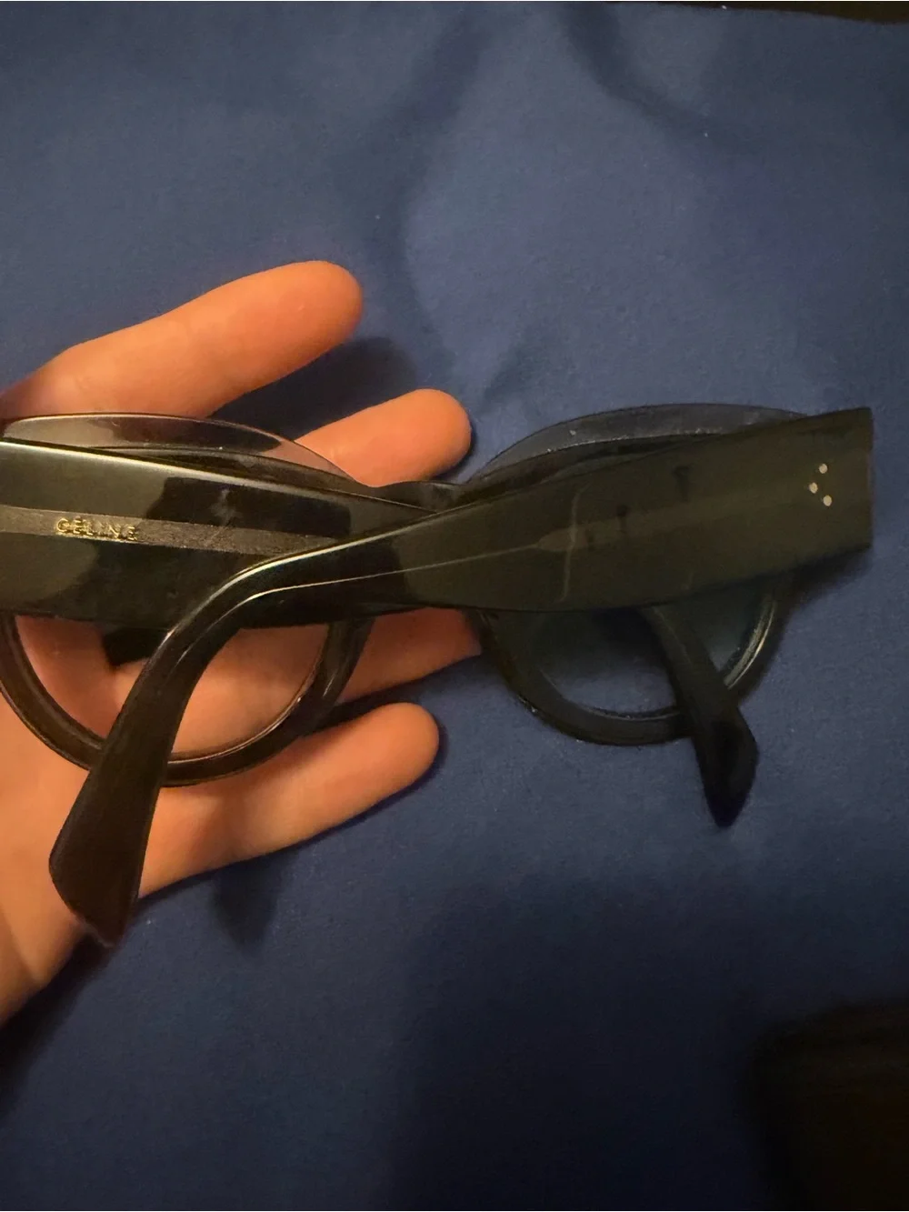 Celine chunky acetate woman’s glasses with dust bag no damage like new